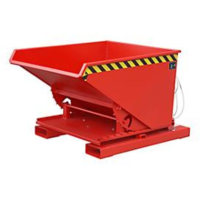 Spaanbak voor hefwagen, type S3S 600, rood RAL 3000