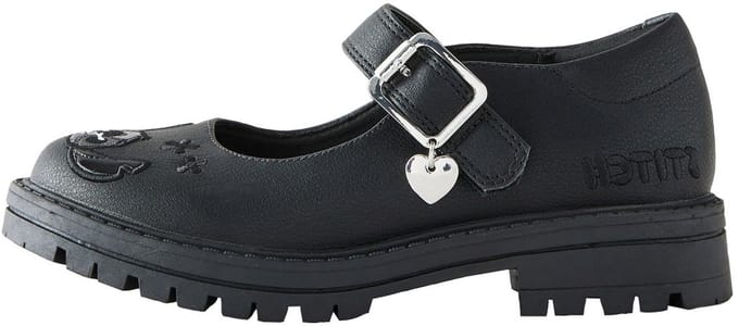 Next - Meisjes - Lilo & Stitch Mary Jane-schoolschoenen - Zwart