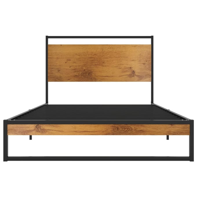 vidaXL - Bedframe - metaal - 100x200 - cm