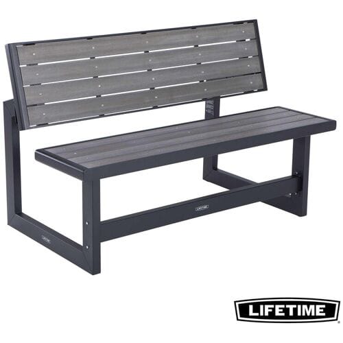 Lifetime Convertible Bank - Grijs, 145 x 77 cm
