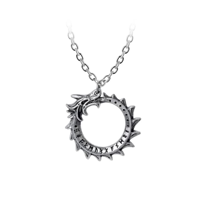 Alchemy - Mini Jormungand Ketting - Zilverkleurig