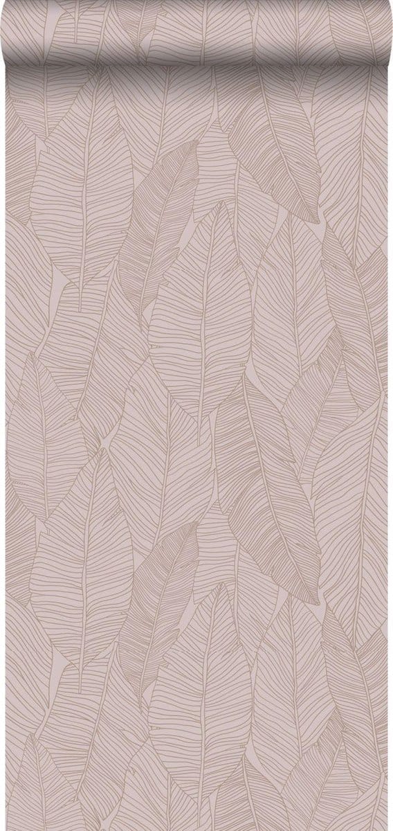 Origin Wallcoverings behang bladeren oudroze - 347712 - 0,53 x 10,05 m
