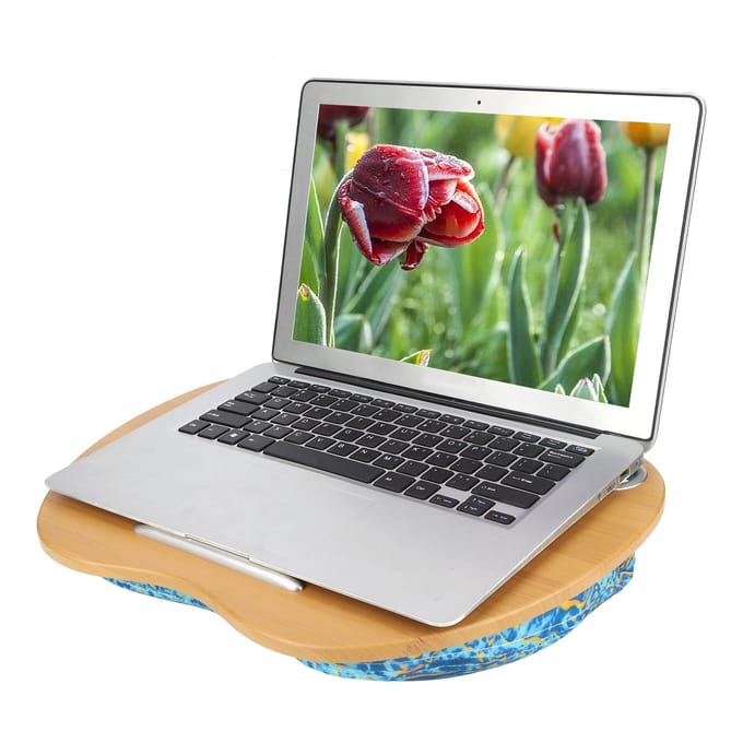Mini Support de Table Portable Multifonction pour Ordinateur Portable avec Coussin Oreiller de Lit pour Utilisation à Domicile ou au BureauOcéan
