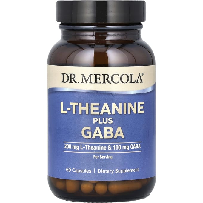 Dr. Mercola - L-Theanine Plus GABA - rustgever - 60 capsules