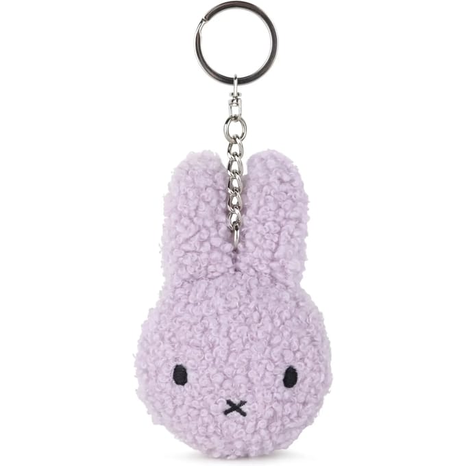 Nijntje eco teddy sleutelhanger, 10 cm, lila