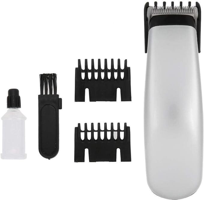 Elektrische Tondeuse - Haar Trimmer - Haar Styler - Gestroomlijnd Ontwerp - Draagbaar Formaat - Zilver