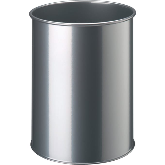Papierbak Durable 3301 23 15liter Rond Zilvermetallic