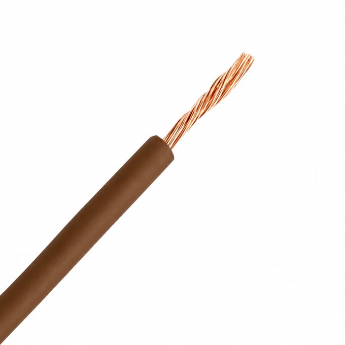 Draad VDS 12V 1,5mm2 div. kleuren per 5m - bruin