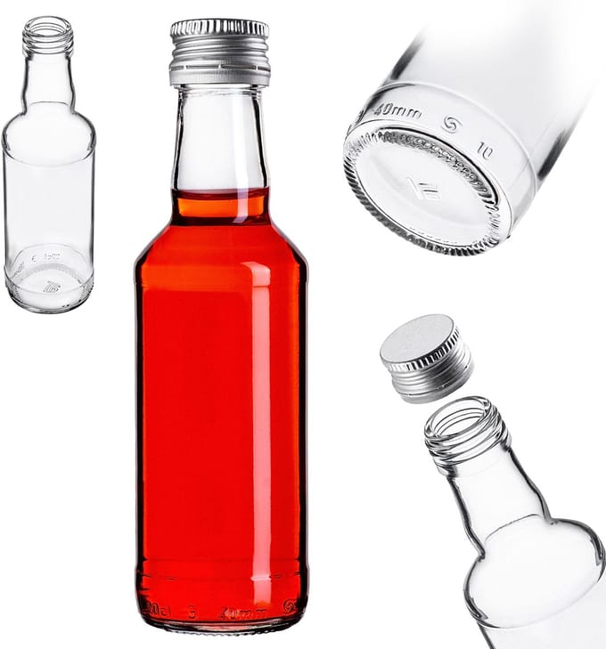 KADAX Glazen fles B200 Monopol 200ml 1 st met