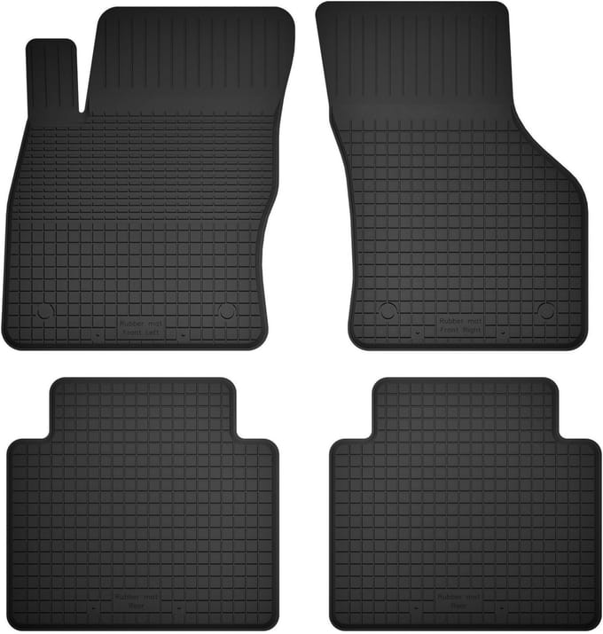 Wielganizator - Serie BasicProtect - Automatten - Compatibel met VW Tiguan Allspace - Set van 4 - Weerbestendig