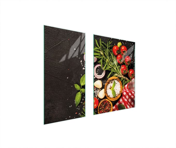 TMK ArtDeko - Snijplank - Glas - Beschermplaat - 75x52 cm
