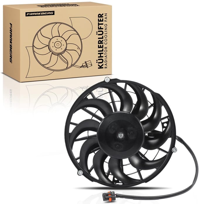 Frankberg 1x Motorradiator enkele ventilator