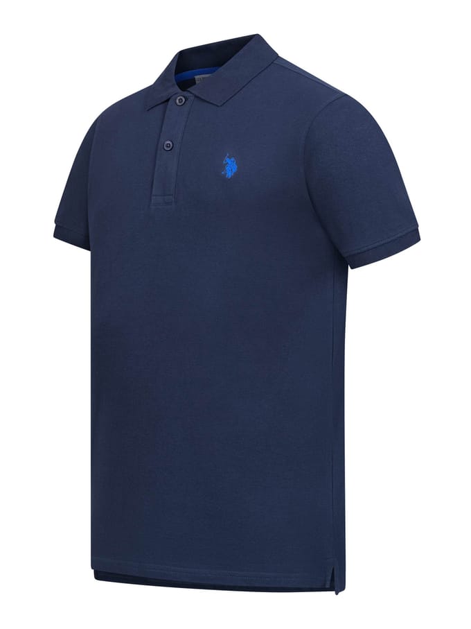 U.S. Polo Assn. heren basic poloshirt met korte mouwen en stretch