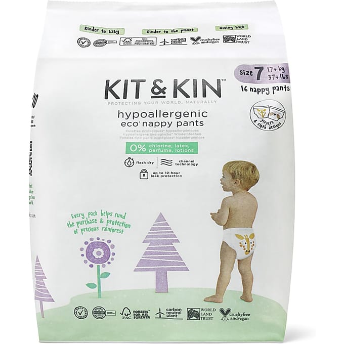 Kit & Kin Luierbroekjes - Maat 7 XXL 16 stuks