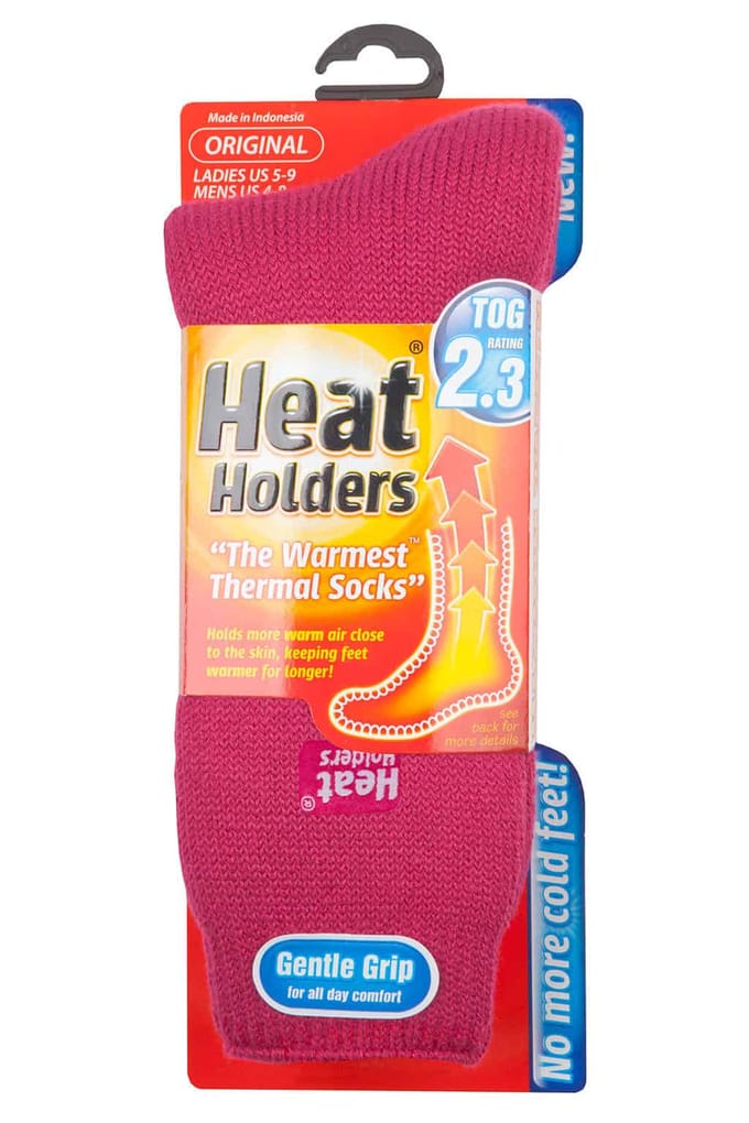 Heat Holders - Dames originele thermo sokken - Framboos