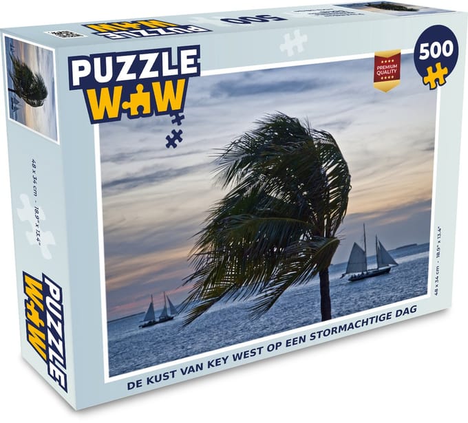Puzzel De kust van Key West op een stormachtige dag - Legpuzzel - Puzzel 500 stukjes