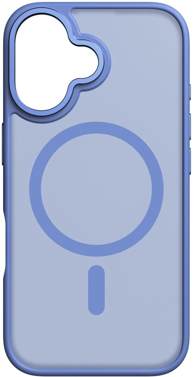 White diamonds hoesje geschikt voor Iphone 16 - Hybrid case - Blauw