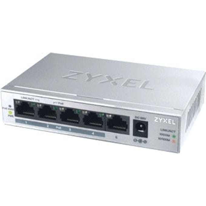 ZyXEL GS1005HP-EU0101F GS1005HP-EU0101F Netwerk switch 5 poorten 2000 MBit/s PoE-functie