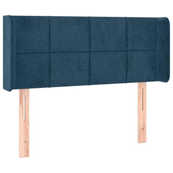 vidaXL - Hoofdbord - LED - 83x16x78/88 - cm - fluweel - donkergroen