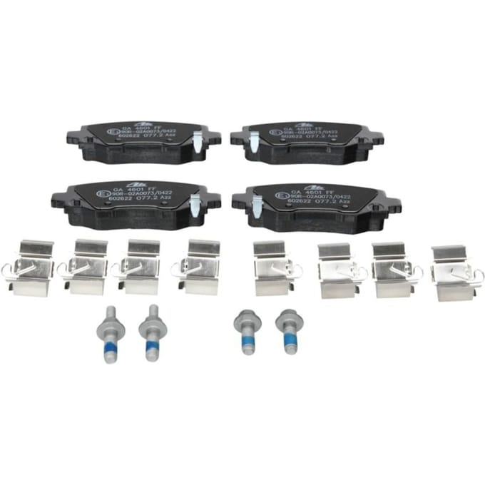Remblok set, schijfrem ATE 13.0460-2622.2, Achter