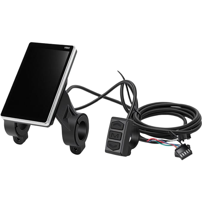 Elektrische LCD Display Meter M5 ABS PVC Waterdicht LCD Display Scherm Paneel voor Elektrische Fiets Scooter black