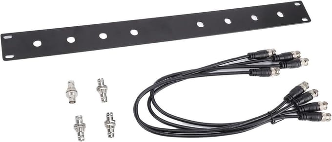 Antenne Rackkit - Front Mount Paneel - Draadloze Systemen - Verbeter Ontvangst - 1U Paneel - Zilver