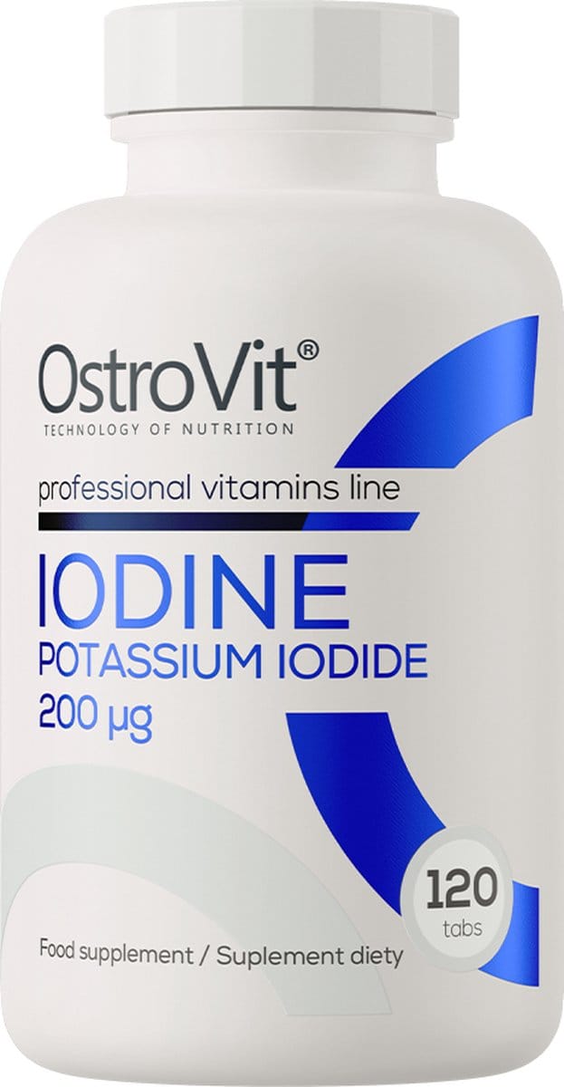 OstroVit Iodine Potassium Iodide 200 µg – Voedingssupplement – Jodium – Vegan – 120 tabletten