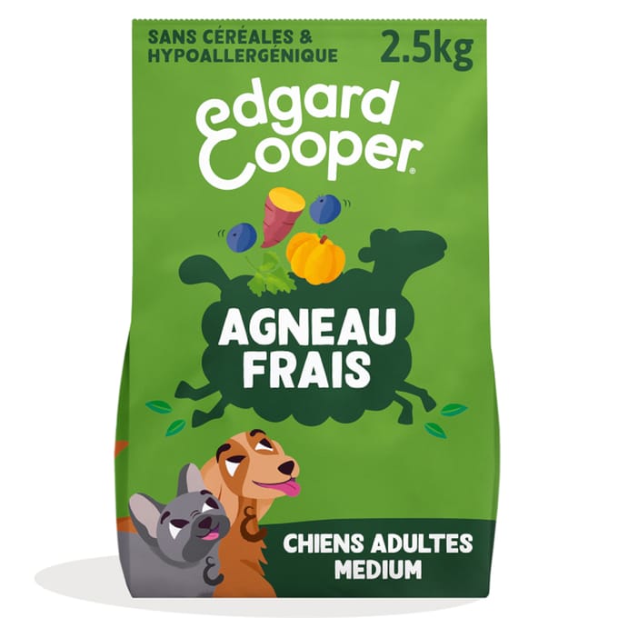 Edgard & Cooper Medium Adult Hond Lam graanvrij - 2,5 kg