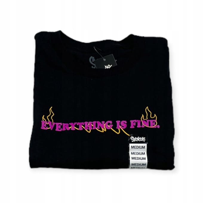 T-shirt col rond homme SPENCER'S SINCE 1947 M black