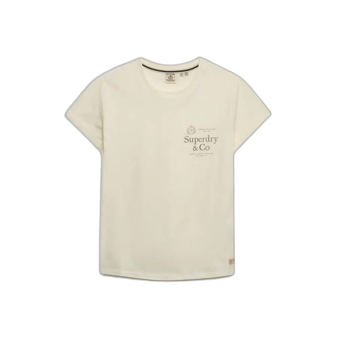 Dames-T-shirt Superdry Luxe Casual Classic