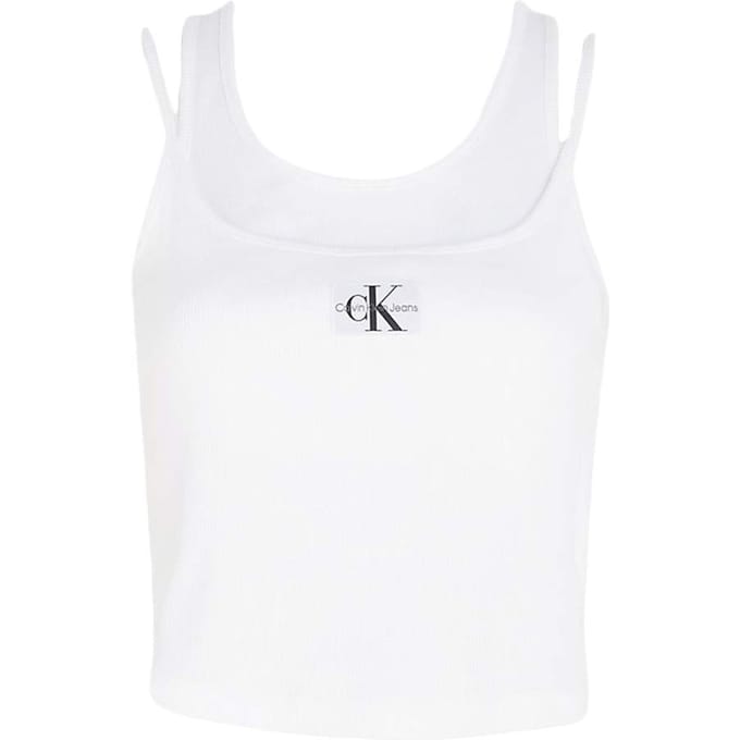 Luxe geribbelde top voor dames van Calvin Klein