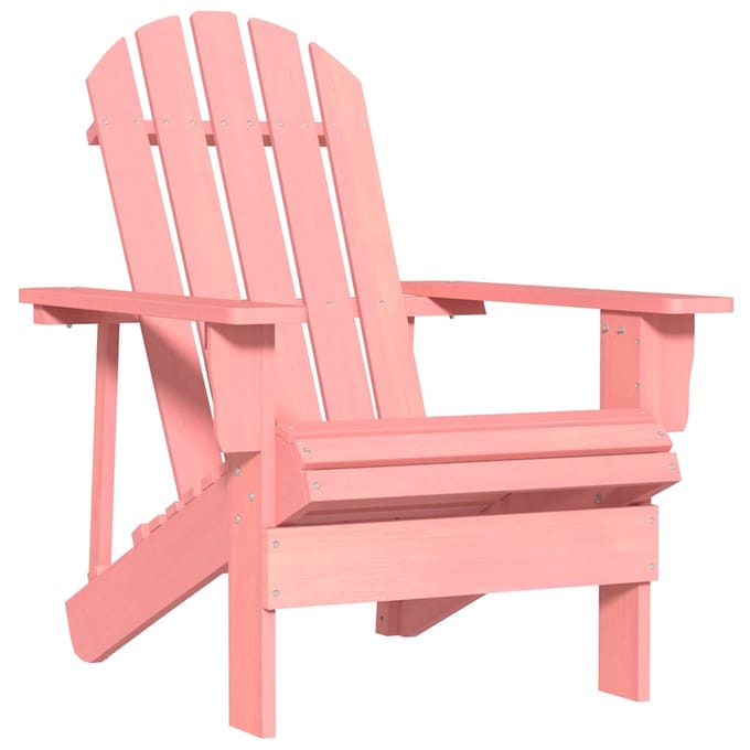 vidaXL - Tuinstoel - Adirondack - massief - vurenhout - roze