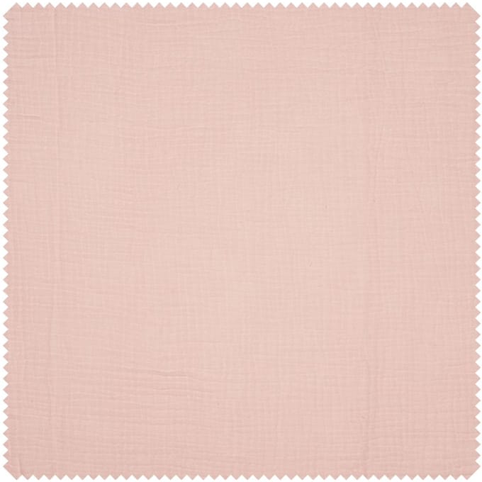 Musselin katoenen stof "Uni" - Blush