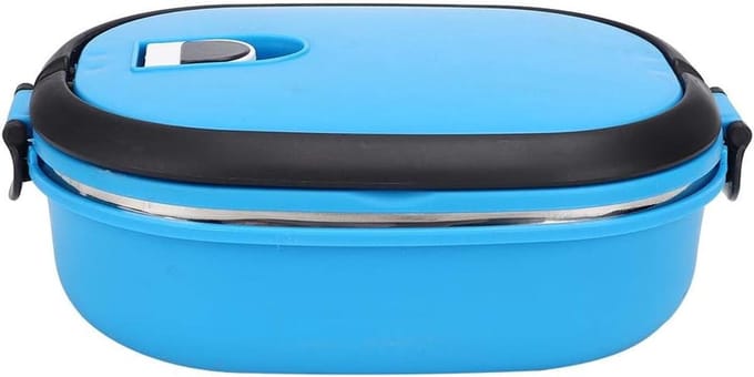 Lunchbox RVS - Voedselcontainer - Picknick Outdoor - Draagbaar Ontwerp - 900ml Capaciteit - Blauw