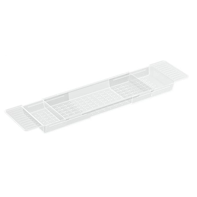 Badplank Multifunctioneel Luxe Antislip Grip Uitschuifbaar Badblad voor Bad transparant