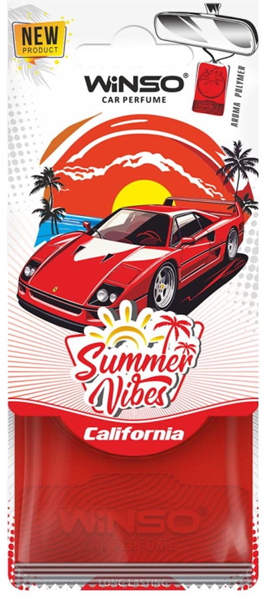 Car Airfreshner Polymeer - Summer Vibes - California