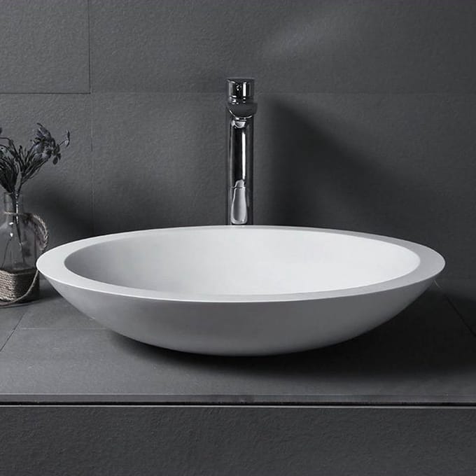 Vips Wasbak Solid Surface incl Afvoerplug