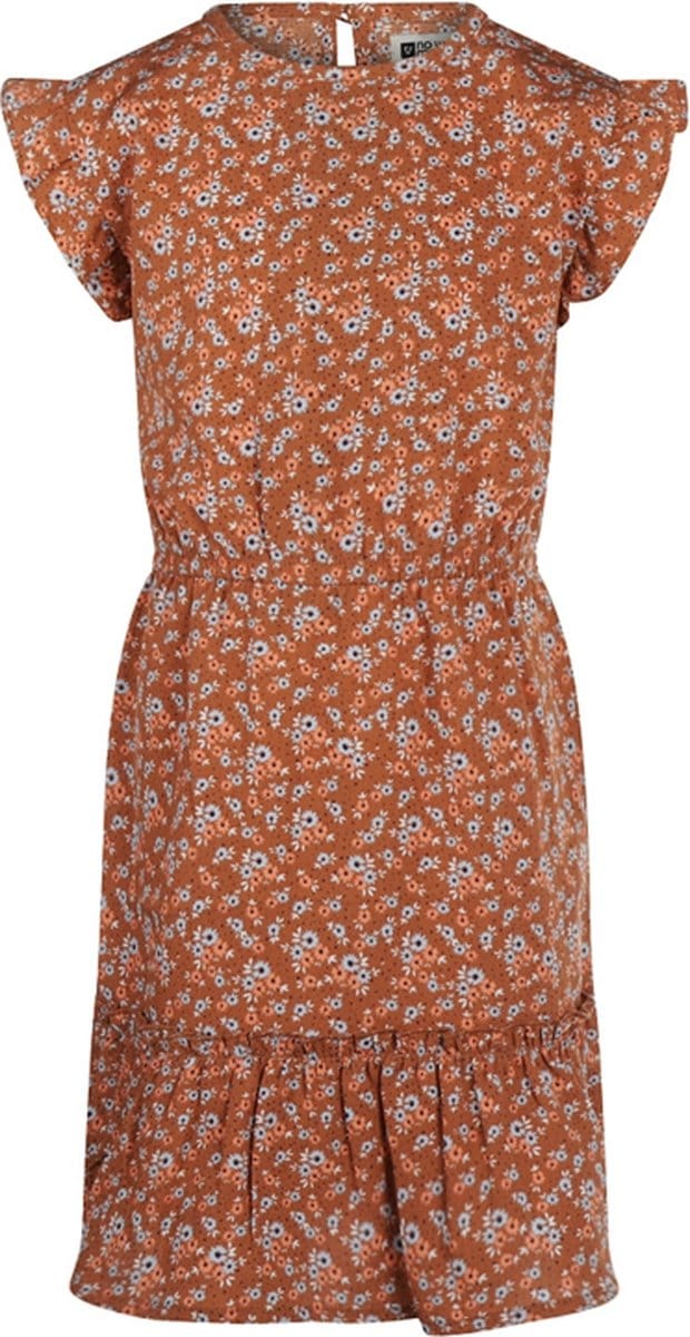No Way Monday-Meisjes Jurk ss-Bruin
