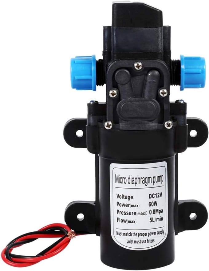 12V Hogedruk Waterpomp Met Zelfontluchting voor Caravan, Boot en Tuin