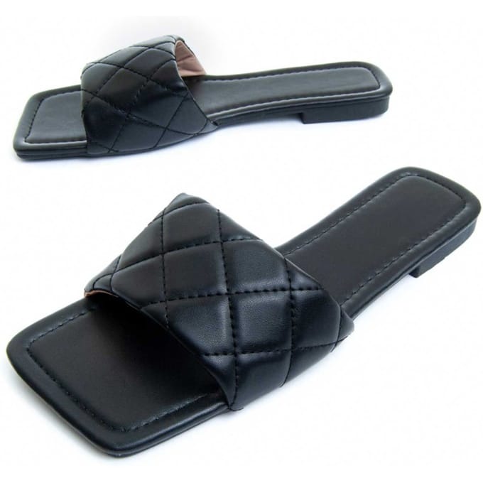 Sandalia Plana Para Mujer.  Montevita  Palanti  82850 36 zwart