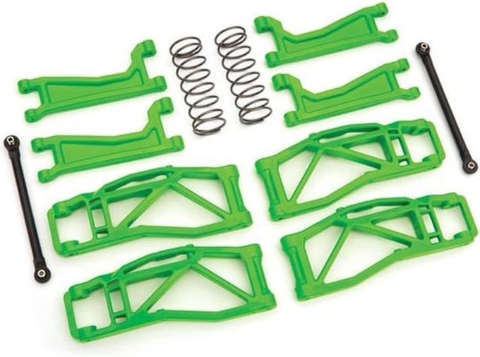 Wishbone set groen met trekstangen, steekassen, veren