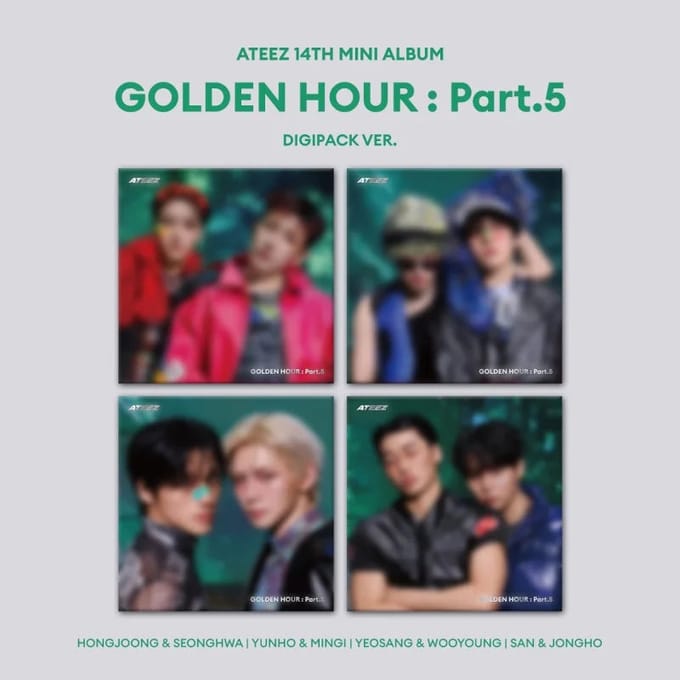 ATEEZ - [GOUDEN UUR : DEEL.5] 14e Mini Album DIGIPACK UNIT SAN & JONGHO