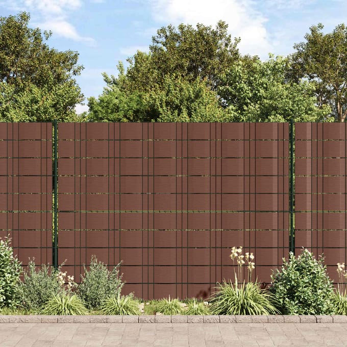vidaXL - Privacy - Tape - voor - Hek - Bruin