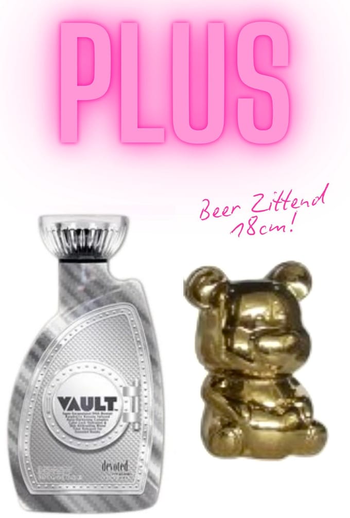 Devoted Creations Vault 400 ml PLUS Beer Goud Zittend 18 cm !