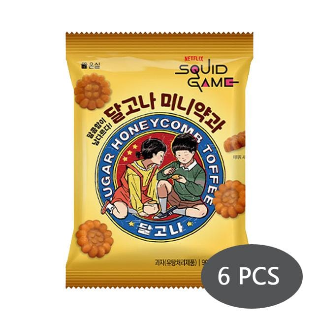 [Squid Game] Dalgona Mini Yakgwa 90g (3 opties) 6PCS