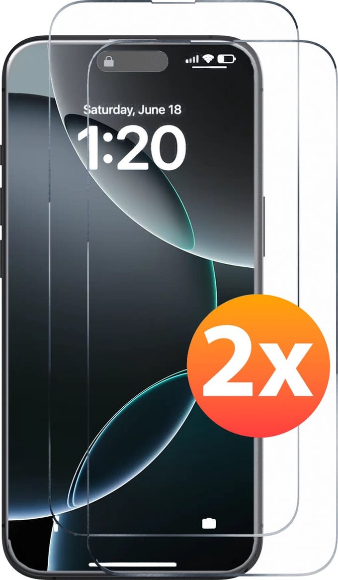 Screenprotector - 2 stuks - Geschikt voor iPhone 16 Pro Max Tempered Glass - Extra Sterk – beschermglas