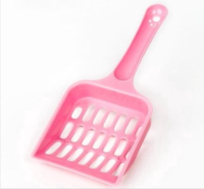 *** Kattenbak Poep Schepje 20 CM Zalm Roze - van Heble® ***
