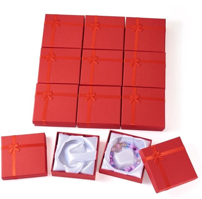 Allecto - Armband Geschenkdozen - Kartonnen Sieraden Dozen - Rood