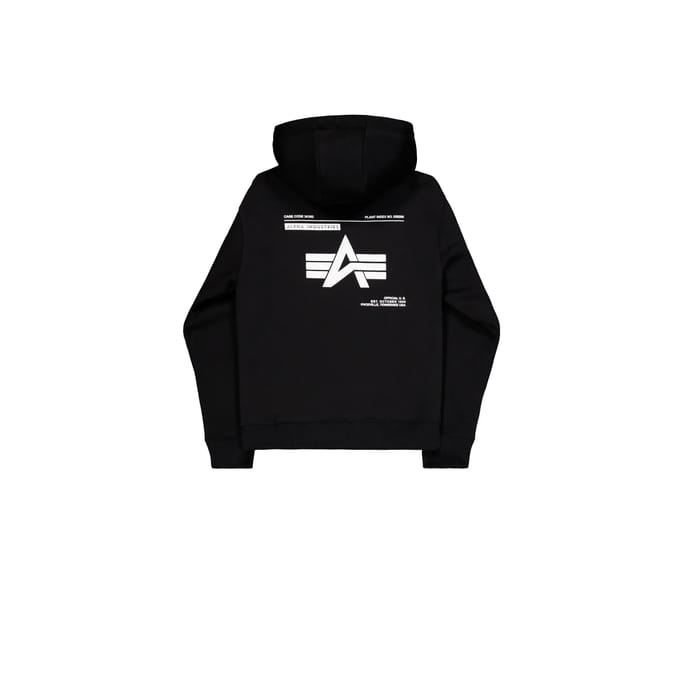Hoodie Alpha Industries Label Back Print