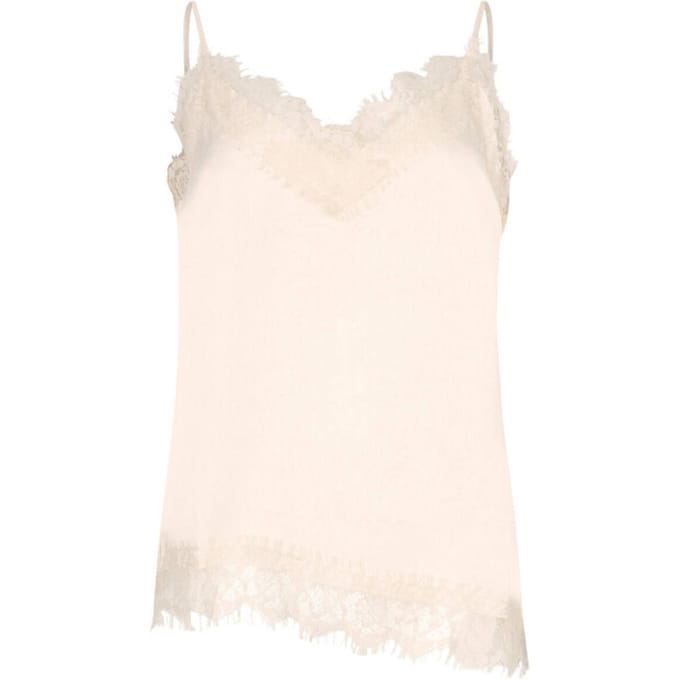 Ydence Top Callie Tops & T-shirts Dames - Shirt - Creme - Maat L